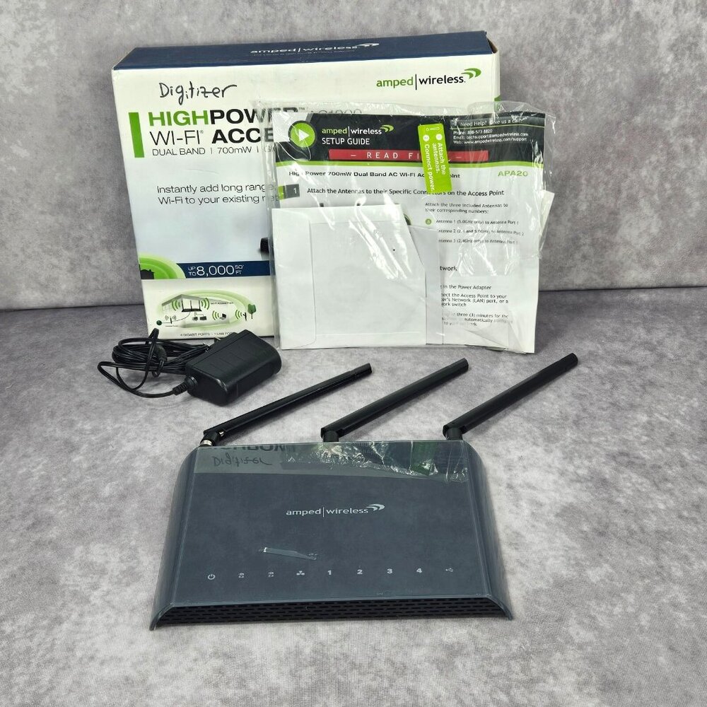 Amped Wireless High Power Ultra Fast WI-FI Range Extender Access Point AC1200